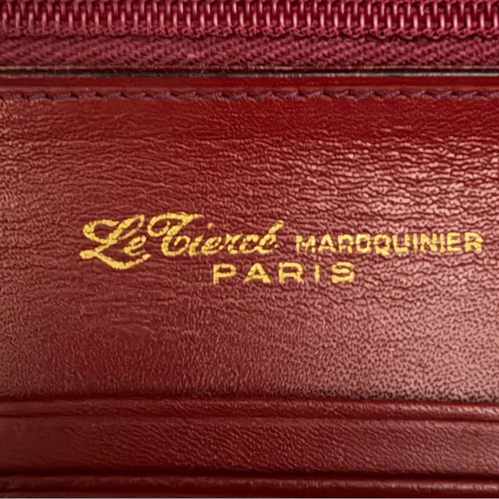 LE TIERCE MAROQUINIER PARIS VINTAGE LEATHER WRISTLET/CLUTCH NWT! - Picture 7 of 16